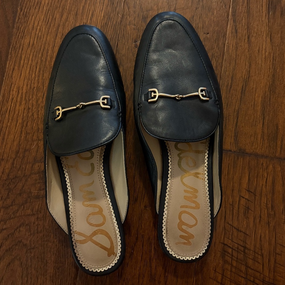 Sam Edelman Women's Linnie Bit Slip On Mules Black Size 8.5